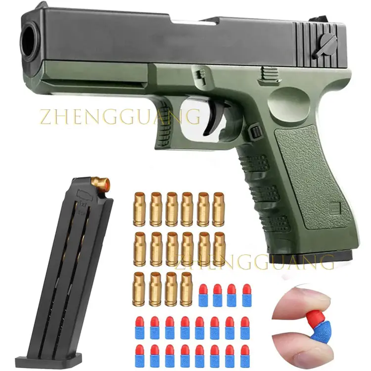 Zg pistola de brinquedo, venda quente de crianças, educacional, 8 dardos, alta qualidade, modelo de arma de brinquedo de gel, arma de brinquedo de plástico com sofe mais segura
