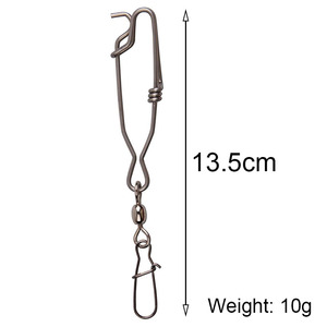 <span class=keywords><strong>JSM</strong></span>-ganchos de pesca de línea larga de atún, Clip de acero inoxidable, ramas con giratorios de grúa, broches de bloqueo dúo - Product Image 2