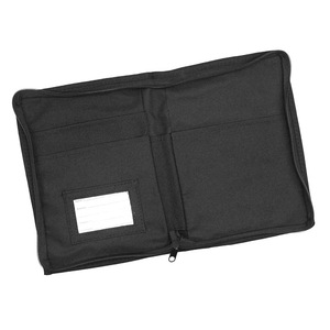 Organizador de coche de tela Oxford, bolsa de almacenamiento de documentos con múltiples bolsillos, guantera, soporte para tarjetas, color negro - Product Image 3