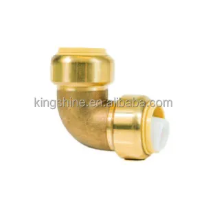 Brass Push Fitting North America No Pb Push-to-connect plumbing fitting Elbow pipe fitting PEX COPPER lead free