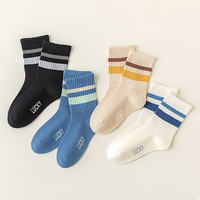Vente en gros de chaussettes de sport unisexes décontractées pour enfants et jeunes, avec logo personnalisé, motif léopard d'automne