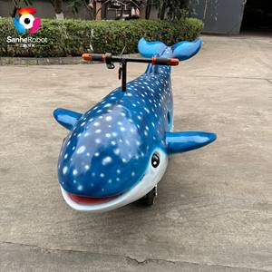 Manège interactif Requin baleine électrique pour centre commercial, voiture robot en silicone souple pour aire de jeux pour enfants - Product Image 2
