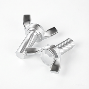 Écrou à oreilles M4-M24 métrique à tête ronde polie, entièrement fileté, droit, usiné CNC, pour usage industriel général - Product Image 2