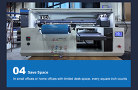 Imprimante UV de bureau multifonctionnelle A3 à plat avec tête Epson Dx7 unique pour impression UV DTF