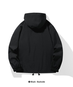 Veste Softshell Légère Personnalisée OEM, Veste d'Extérieur Coupe-Vent à Couche Unique pour le Printemps et l'Automne Fabrication de Marque Privée - Product Image 4