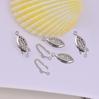 Composants de bijoux en acier inoxydable Pinch Clip Bail Connecteurs Fermoirs Pendentif DIY Fashion Collier Bracelet Boucles d'oreilles Ensemble