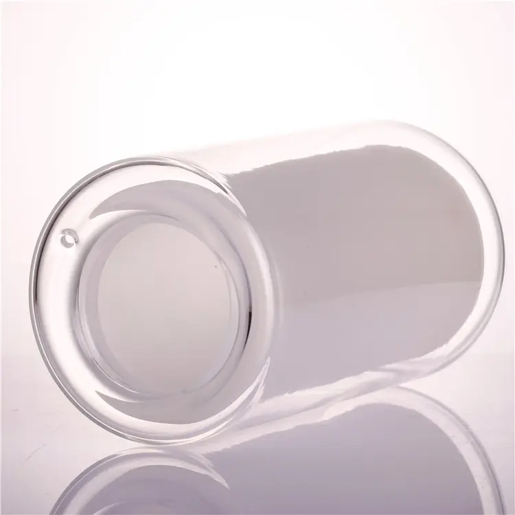 Boule blanche à double paroi en verre borosilicate, mm, globe d'abat-jour, verre transparent soufflé