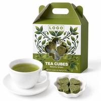 Venster Gable Box Thee Cubes 10 stuks Thee Bom Verpakte Geur Thee Pellets Zakloze Drink Bom Geperste Thee Edelstenen Private Label OEM