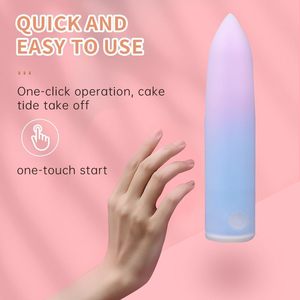 शक्तिशाली ग्रेडिएंट रंग 10 स्पीड मिनी उंगली वाला गोली कंपन महिलाओं के लिए रिचार्जेबल यूएसबी चार्जर मिनी लिपस्टिक वाइब्रेटर - Product Image 3