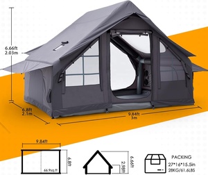 Carpa de Camping Inflable CZFIT, Portátil, para Exteriores, Cuatro Estaciones, Fácil de Instalar, Apertura Rápida, Impermeable, Resistente a los Rayos UV, Una Habitación, 3-4 Personas - Product Image 3