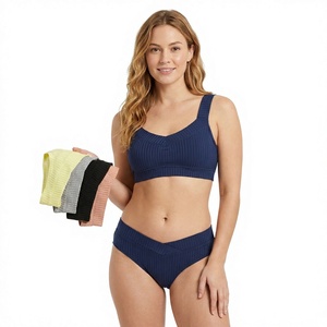 Braguitas de Algodón Acanalado para Mujer al por Mayor, OEM, Logotipo Personalizado, Transpirables, Sólidas, Ropa Interior Diaria, Exportación Directa de Fábrica a Granel - Product Image 6