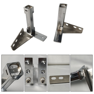 LongHey Manual Self-Closing Zinc Alloy L Shape Refrigerator Lower Door <strong>Hinge</strong> for Kitchen <strong>Fridge</strong> - Product Image 1