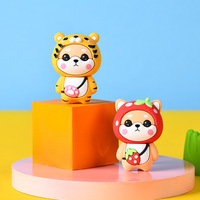 PVC fraise voiture parfum dessin animé animaux Figures désodorisant Airs conditionneur sortie parfum Clip Auto intérieur décor