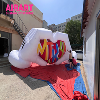 Cœur gonflable de qualité commerciale, ballon cœur gonflable personnalisé avec logo imprimé pour la publicité et les expositions