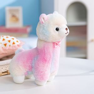 25 厘米扎染彩色毛绒玩具柔软羊驼毛绒玩具廉价促销礼品 - Product Image 2