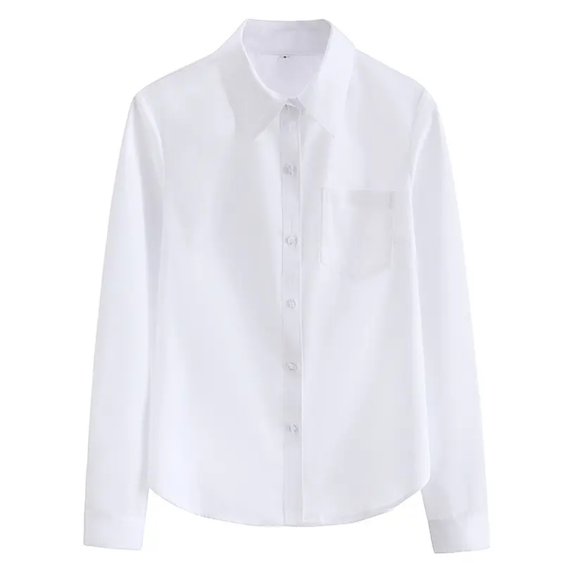 Uniforme de lycée en coton personnalisé OEM, popeline, impression de Logo d'entreprise, pour adolescents, garçons et filles, chemise blanche pour étudiants