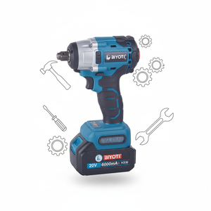 BIYOTI Set Avvitatore <span class=keywords><strong>a</strong></span> Impulsi Senza Fili 350NM, 1/2 Pollice, Alta Coppia, Motore Brushless con <span class=keywords><strong>Batteria</strong></span> Ricaricabile per Fai-da-Te - Product Image 2