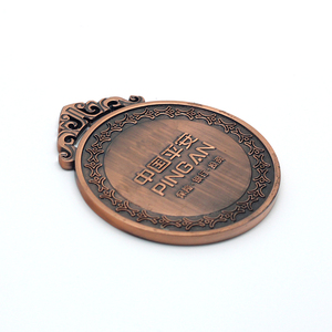 Médaille en fer personnalisé, <span class=keywords><strong>lot</strong></span> de 8 pièces, bon marché, en métal, avec ruban - Product Image 2