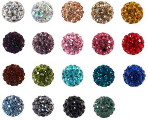Perles de boule disco en cristal de polymère d'argile Shambhala à vente chaude, 4/6/8/10 mm - Product Image 6