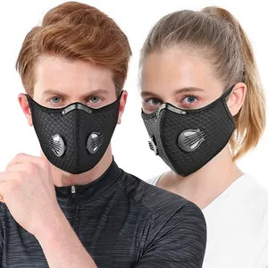 Masker Setengah Wajah Anti Debu untuk Bersepeda dan Ski di Luar Ruangan, Bahan Neoprene dengan Jaring Karbon Aktif, Pelindung Sinar Matahari untuk Olahraga - Product Image 1