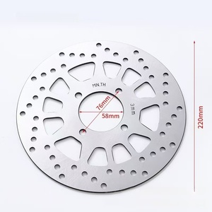 Disque de frein avant pour LC135 4S Y125Z Y110 SRL 110 (115 220*58*3.5) 4 trous - Product Image 1