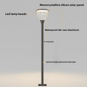 Farolas LED Solares para Jardines Residenciales, Poste <span class=keywords><strong>de</strong></span> 3m <span class=keywords><strong>de</strong></span> Altura, IP55, Control Remoto - Product Image 4