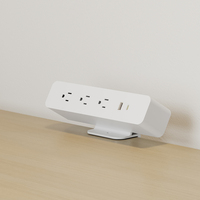 Enchufe de Mesa OMNI con Protección Contra Sobretensiones, con 3 Tomas de Corriente y 3 Puertos USB para Uso en Oficinas y Hospitales