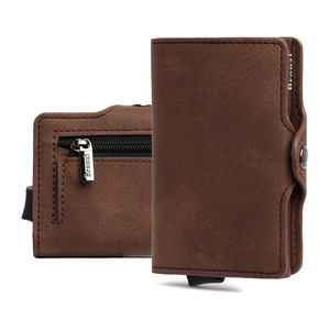 Porte-cartes en cuir Bronzi, 4 pouces, rétractable, antivol, pour usage quotidien - Product Image 1