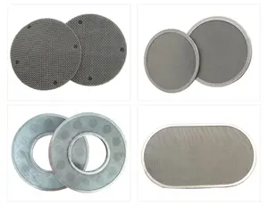 60 40 micron 20 micro malha de aço inoxidável, círculo do tela de malha, disco de filtro