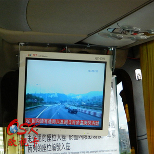 QZ-1701 OSK Moniteur LCD de bus de toit de 17 pouces Écran de bus de plafond pliant avec port d'entrée <span class=keywords><strong>HDMI</strong></span>/AV 12V 24V - Product Image 6