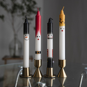 20cm Classic <b>Long</b> Stick Nutcracker Knight Printed <b>Candles</b> Smokeless European <b>Candle</b> For Wedding Banquet Table Decor - Product Image 4