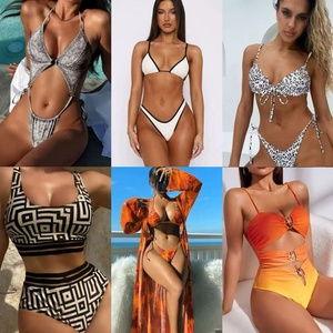 Tanga de calidad Superior, trajes de baño para mujer, traje de baño Vintage arrugado, ropa de playa de cuerda C, Micro <span class=keywords><strong>Bikini</strong></span> de pecho grande, extremo Sexy - Product Image 4