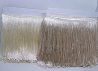 Chaîne de franges brillante en polyester de 20 cm (8 pouces) pour robe de danse - Vente en gros