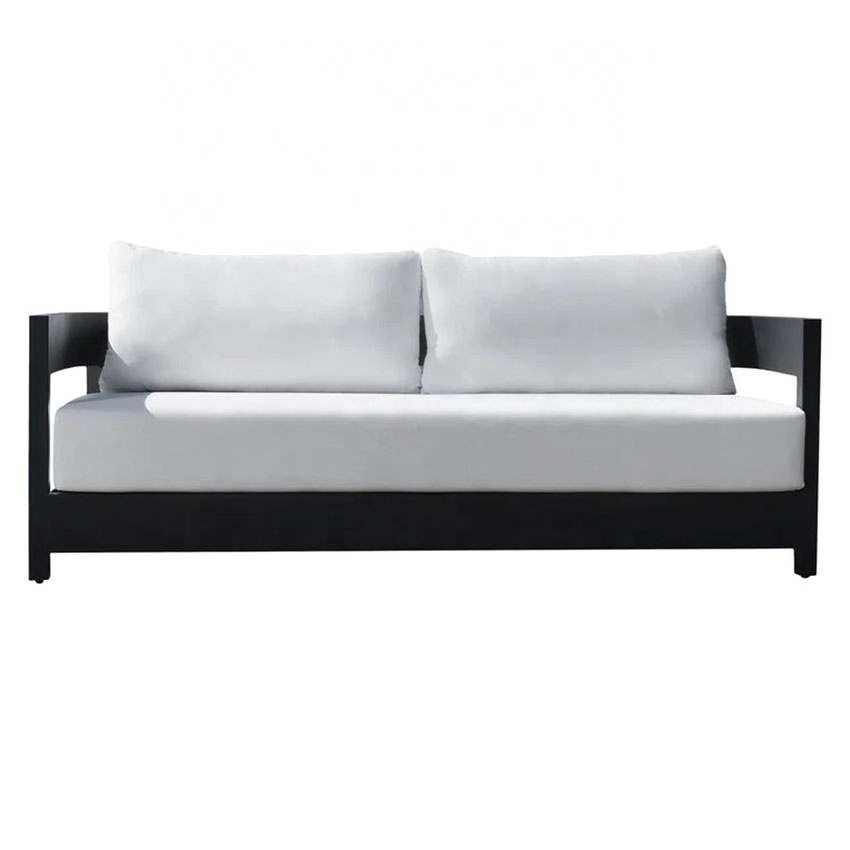 New arrival garden furniture metal patio set aluminum couch outdoor sofa