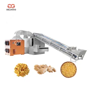 Conveyor Mesh Belt Dehydrator And Processing Fruit Vegetable Garlic Onion Dryer Turmeric Slices Ginger Drying Machine