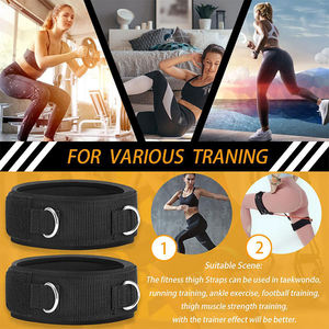 Accessoires de <span class=keywords><strong>musculation</strong></span> réglables : Bandes élastiques de fitness pour la gym, sangles rembourrées pour les jambes et manchons de <span class=keywords><strong>cuisse</strong></span> - Product Image 2