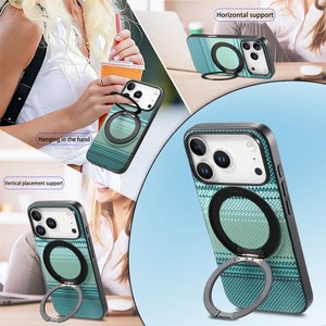 เคสโทรศัพท์มือถือแบบแม่เหล็กหมุนได้ 360 องศา คุณภาพสูง สำหรับ iPhone 17 air 16 15 pro max  วัสดุคาร์บอนไฟเบอร์  ฝาหลังแบบด้าน - Product Image 2