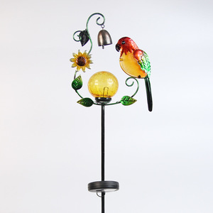 Lámpara solar para jardín con diseño de campana y girasol, lámpara LED decorativa para exteriores, resistente al agua, independiente - Product Image 4