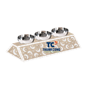 Hot Selling Bowl Set for Holiday Ramadan Eid <b>Supplies</b> Mother of Pearl Base With Metal Bowl Set Mother of Pearl Stand - Product Image 1