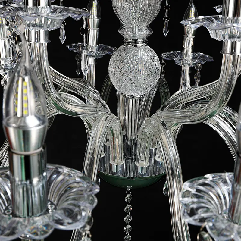 Yeni stil 10 + 5 akrilik kristal avize düğün mekan dekorasyon parti atmosfer dekorasyon yüksek parlaklık