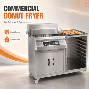 Freidora Industrial Eléctrica <span class=keywords><strong>de</strong></span> Acero Inoxidable para Panaderí<span class=keywords><strong>a</strong></span>, para Freír Donuts, Termostato Ajustable, 6000W, 1 <span class=keywords><strong>A</strong></span>ño <span class=keywords><strong>de</strong></span> Garantí<span class=keywords><strong>a</strong></span> - Product Image 2