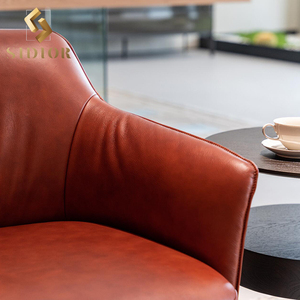 Biệt thự hiện đại khách sạn quán cà phê căn hộ ngồi có thể ngả phòng khách Bắc Âu nhung phòng khách sofa đơn cafe Ghế thư giãn ghế bành - Product Image 6