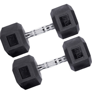مجموعة أوزان دمبلز سداسية مطاطية سداسية رخيصة حسب الطلب للمنزل - Product Image 4
