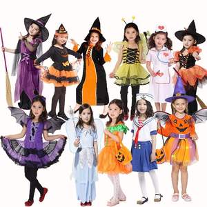 Disfraz de Halloween al por mayor, ropa de cosplay, disfraces de película de Halloween para niños, disfraz de espectáculo de <span class=keywords><strong>bruja</strong></span> de gasa púrpura para Halloween - Product Image 2