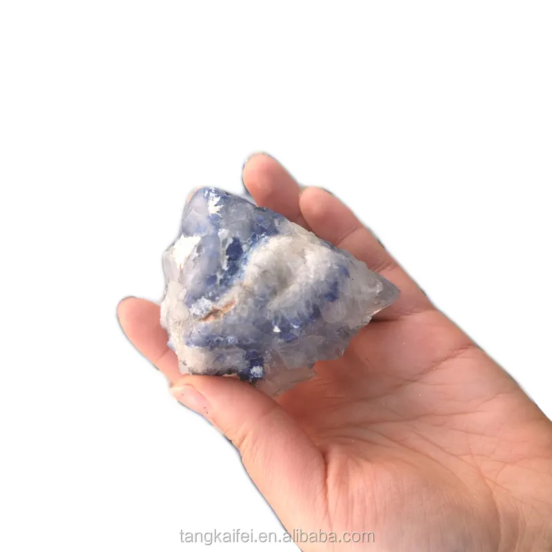 Hot Sale Natural blue Hair Crystal Energy Healing Raw Stone Quartz Rutilated Crystal Specimens