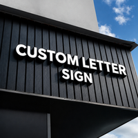 Enseigne LED personnalisée pour entreprises, lettres lumineuses frontales pour remorques à café et signalétique de cafés mobiles, fournisseur de lettres en relief pour camions de restauration