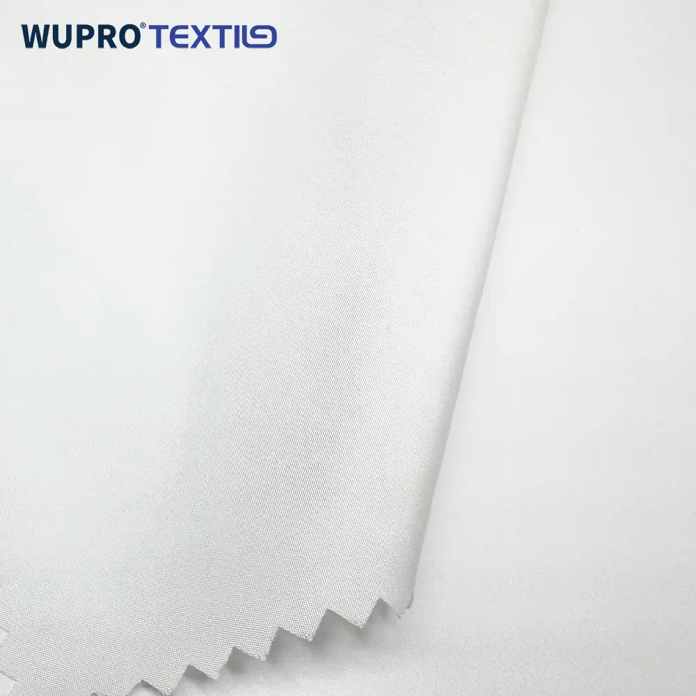 Printtek kain lapisan pongee tahan air poliester, 0.14mm 350D 84gsm putih 100% untuk pencetakan digital