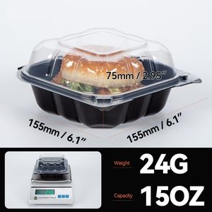 Contenitori per Alimenti Usa e Getta Personalizzati in Plastica PP Trasparente, Adatti al Microonde, per Frutta Fresca, Verdure, Fast <span class=keywords><strong>Food</strong></span> e Pollo Fritto - Product Image 2