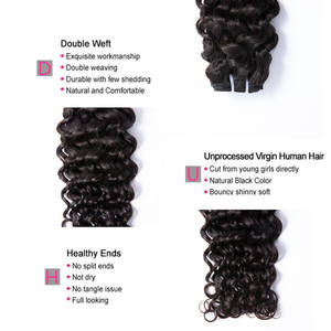 GS Hair Wholesale, cheveux vierges brésiliens à 100%, <span class=keywords><strong>tissage</strong></span> de cheveux, cuticules alignées, boucles italiennes pour femmes noires, cheveux bouclés français au meilleur <span class=keywords><strong>prix</strong></span> - Product Image 5