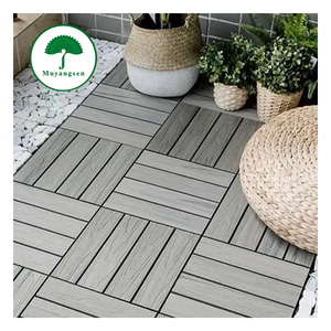 <span class=keywords><strong>Prix</strong></span> d'usine – Dalles de terrasse WPC modernes antidérapantes pour extérieur, résistantes à la pression, pour jardin et parc (DIY, gris) - Product Image 2
